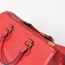 画像をギャラリービューアに読み込む, LOUIS VUITTON ルイ ヴィトン スピーディ25 ハンドバッグ M43015 エピ レザー レッド VI0964 ゴールド金具 美品 中古 4a004195