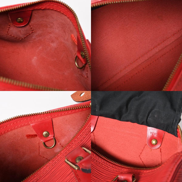 LOUIS VUITTON Speedy 25 Handbag M43015 Epi Leather Red VI0964 Gold Hardware Good Condition Used 4a004195