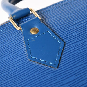 LOUIS VUITTON Speedy 25 Handbag M43015 Epi Leather Blue Gold Hardware Good Condition Used 4a004218