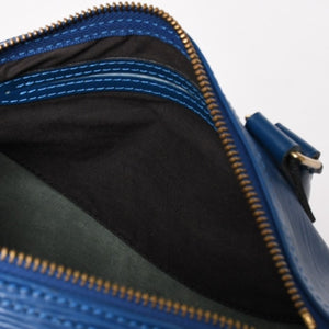 LOUIS VUITTON Speedy 25 Handbag M43015 Epi Leather Blue Gold Hardware Good Condition Used 4a004218