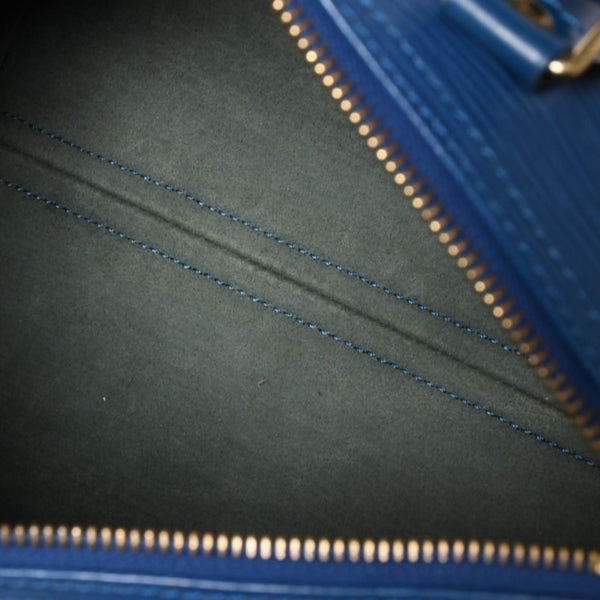 LOUIS VUITTON Speedy 25 Handbag M43015 Epi Leather Blue Gold Hardware Good Condition Used 4a004218