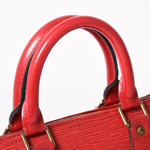 LOUIS VUITTON Speedy 25 Handbag M43015 Epi Leather Red VI0964 Gold Hardware Good Condition Used 4a004195