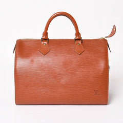 LOUIS VUITTON Speedy 30 M43003 Handbag Brown Gold Hardware Epi Leather Good Condition Used 4a004214