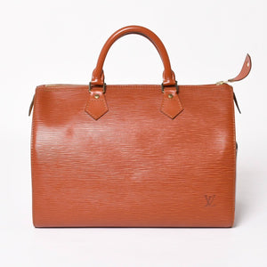 LOUIS VUITTON Speedy 30 M43003 Handbag Brown Gold Hardware Epi Leather Good Condition Used 4a004214
