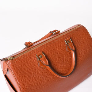 LOUIS VUITTON Speedy 30 M43003 Handbag Brown Gold Hardware Epi Leather Good Condition Used 4a004214