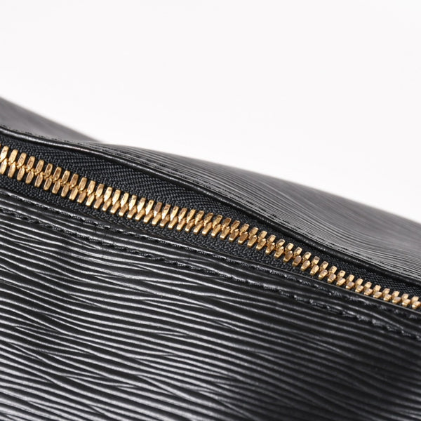 Very Good Condition LOUIS VUITTON Boston Bag Travel Bag M59052 Keepall 55 Black Epi Leather Gold Hardware Used 4a004196