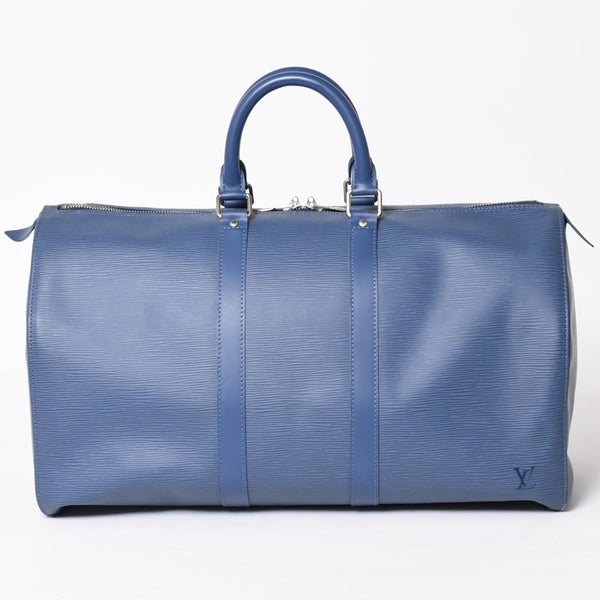 極美品 LOUIS VUITTON ルイヴィトン ボストンバッグ キーポル45 エピ M5906G ミルティーユ シルバー金具 中古 4a004203