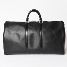 画像をギャラリービューアに読み込む, 極美品 LOUIS VUITTON ルイヴィトン ボストンバッグ トラベルバッグ M59052 キーポル55 ブラック エピレザー ゴールド金具 中古 4a004196