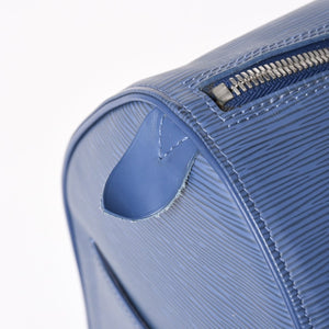 極美品 LOUIS VUITTON ルイヴィトン ボストンバッグ キーポル45 エピ M5906G ミルティーユ シルバー金具 中古 4a004203
