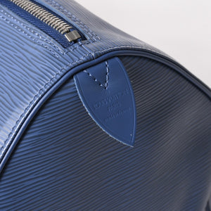 極美品 LOUIS VUITTON ルイヴィトン ボストンバッグ キーポル45 エピ M5906G ミルティーユ シルバー金具 中古 4a004203