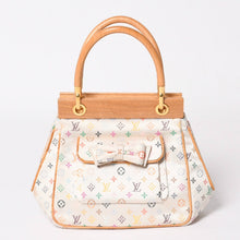画像をギャラリービューアに読み込む, 新品同様 LOUIS VUITTON ルイヴィトン サテン アベリア ハンドバッグ M92936 モノグラムマルチカラーサテン ウッド 中古 4a004163
