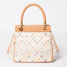 画像をギャラリービューアに読み込む, 新品同様 LOUIS VUITTON ルイヴィトン サテン アベリア ハンドバッグ M92936 モノグラムマルチカラーサテン ウッド 中古 4a004163