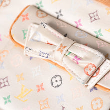 画像をギャラリービューアに読み込む, 新品同様 LOUIS VUITTON ルイヴィトン サテン アベリア ハンドバッグ M92936 モノグラムマルチカラーサテン ウッド 中古 4a004163