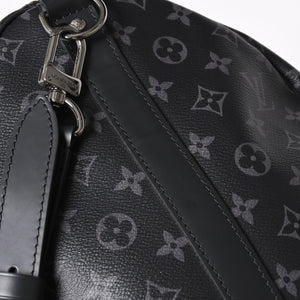 Very good condition LOUIS VUITTON Boston bag Keepall Bandouliere 55 Monogram Eclipse M40605 Used 4a004198