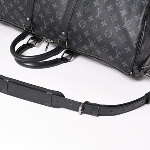 Very good condition LOUIS VUITTON Boston bag Keepall Bandouliere 55 Monogram Eclipse M40605 Used 4a004198