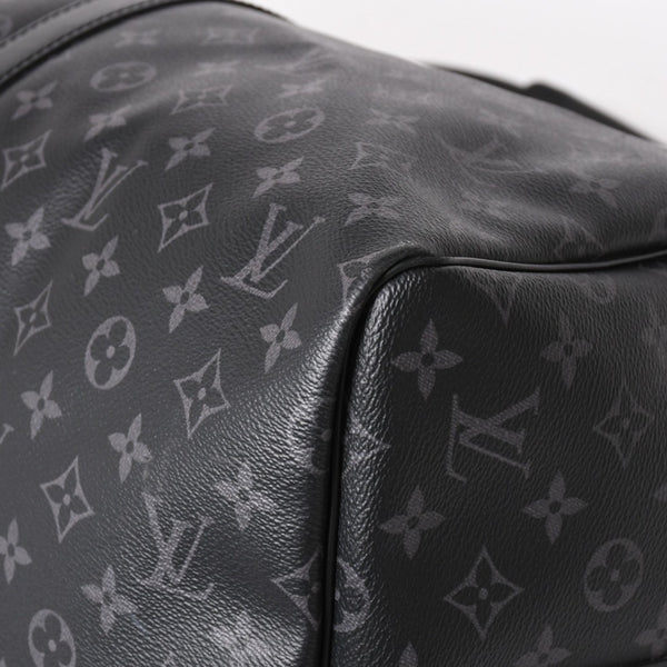 Very good condition LOUIS VUITTON Boston bag Keepall Bandouliere 55 Monogram Eclipse M40605 Used 4a004198
