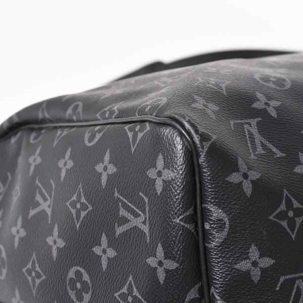 Very good condition LOUIS VUITTON Boston bag Keepall Bandouliere 55 Monogram Eclipse M40605 Used 4a004198