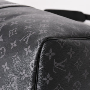 Very good condition LOUIS VUITTON Boston bag Keepall Bandouliere 55 Monogram Eclipse M40605 Used 4a004198