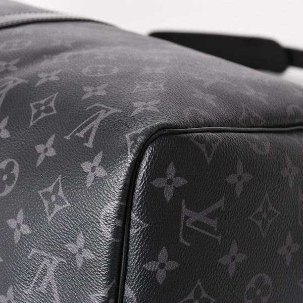 Very good condition LOUIS VUITTON Boston bag Keepall Bandouliere 55 Monogram Eclipse M40605 Used 4a004198