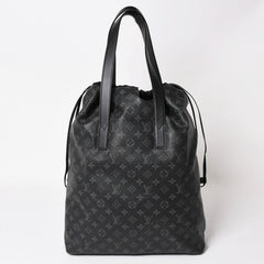 Very good condition LOUIS VUITTON Monogram Eclipse Cover Light Tote Bag with Pouch M44228 Black Used 4a003978