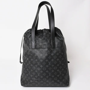Very good condition LOUIS VUITTON Monogram Eclipse Cover Light Tote Bag with Pouch M44228 Black Used 4a003978