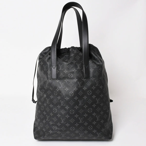 Very good condition LOUIS VUITTON Monogram Eclipse Cover Light Tote Bag with Pouch M44228 Black Used 4a003978