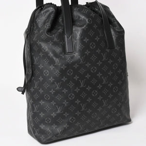 Very good condition LOUIS VUITTON Monogram Eclipse Cover Light Tote Bag with Pouch M44228 Black Used 4a003978