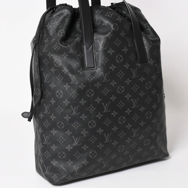 Very good condition LOUIS VUITTON Monogram Eclipse Cover Light Tote Bag with Pouch M44228 Black Used 4a003978