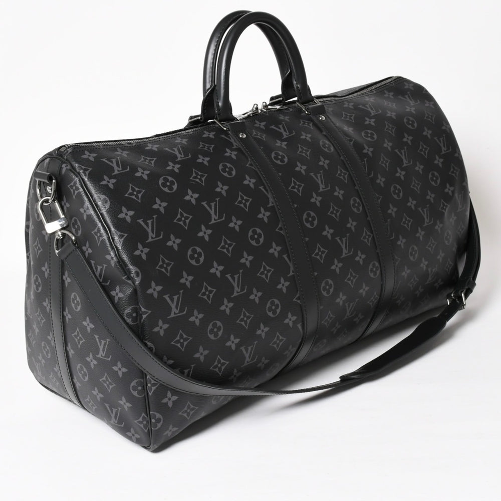 極美品 LOUIS VUITTON ルイヴィトン ボストンバッグ キーポルバンドリエール55 モノグラムエクリプス M40605 中古 4a004198