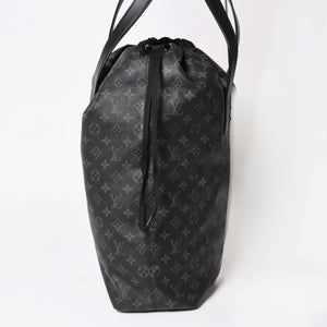 Very good condition LOUIS VUITTON Monogram Eclipse Cover Light Tote Bag with Pouch M44228 Black Used 4a003978