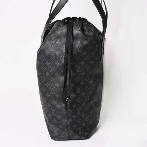 Very good condition LOUIS VUITTON Monogram Eclipse Cover Light Tote Bag with Pouch M44228 Black Used 4a003978