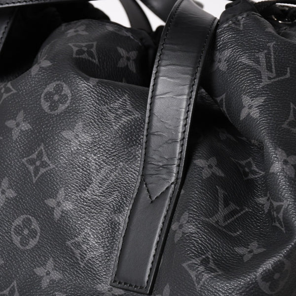 Very good condition LOUIS VUITTON Monogram Eclipse Cover Light Tote Bag with Pouch M44228 Black Used 4a003978