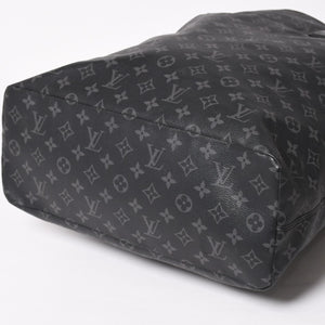 Very good condition LOUIS VUITTON Monogram Eclipse Cover Light Tote Bag with Pouch M44228 Black Used 4a003978