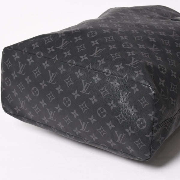 Very good condition LOUIS VUITTON Monogram Eclipse Cover Light Tote Bag with Pouch M44228 Black Used 4a003978