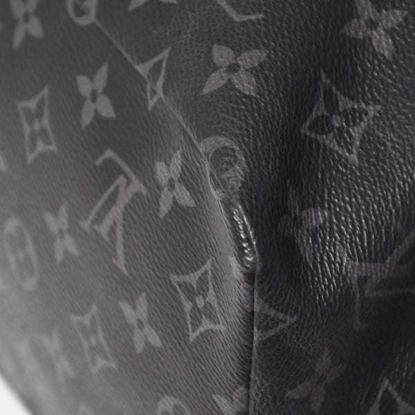 Very good condition LOUIS VUITTON Monogram Eclipse Cover Light Tote Bag with Pouch M44228 Black Used 4a003978