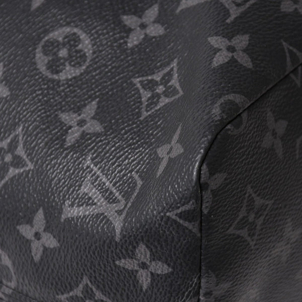 Very good condition LOUIS VUITTON Monogram Eclipse Cover Light Tote Bag with Pouch M44228 Black Used 4a003978