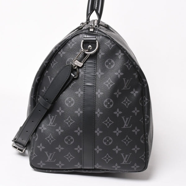 Very good condition LOUIS VUITTON Boston bag Keepall Bandouliere 55 Monogram Eclipse M40605 Used 4a004198