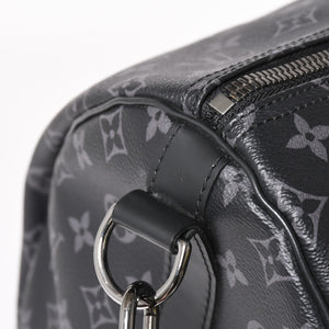 Very good condition LOUIS VUITTON Boston bag Keepall Bandouliere 55 Monogram Eclipse M40605 Used 4a004198