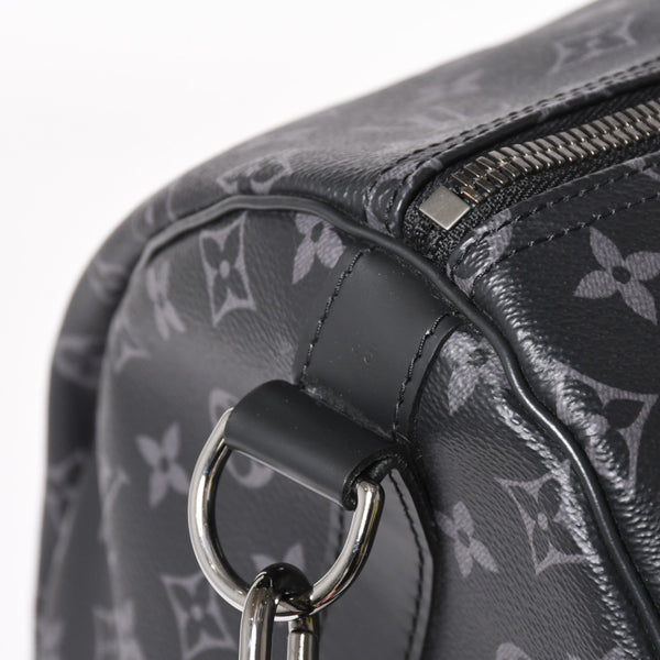 Very good condition LOUIS VUITTON Boston bag Keepall Bandouliere 55 Monogram Eclipse M40605 Used 4a004198