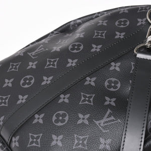 Very good condition LOUIS VUITTON Boston bag Keepall Bandouliere 55 Monogram Eclipse M40605 Used 4a004198