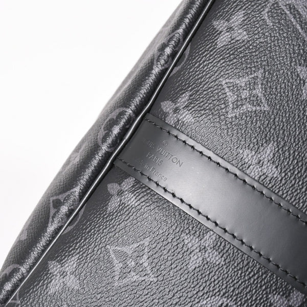 Very good condition LOUIS VUITTON Boston bag Keepall Bandouliere 55 Monogram Eclipse M40605 Used 4a004198
