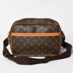 LOUIS VUITTON ルイヴィトン ショルダーバッグ リポーターPM M45254 モノグラムキャンバス ブラウン 美品 中古 4a004199