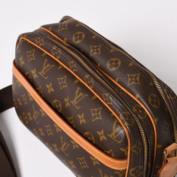 LOUIS VUITTON ルイヴィトン ショルダーバッグ リポーターPM M45254 モノグラムキャンバス ブラウン 美品 中古 4a004199
