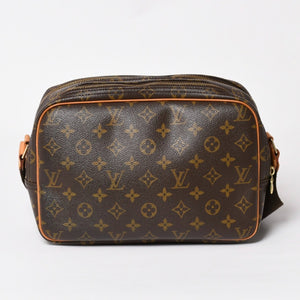 LOUIS VUITTON ルイヴィトン ショルダーバッグ リポーターPM M45254 モノグラムキャンバス ブラウン 美品 中古 4a004199