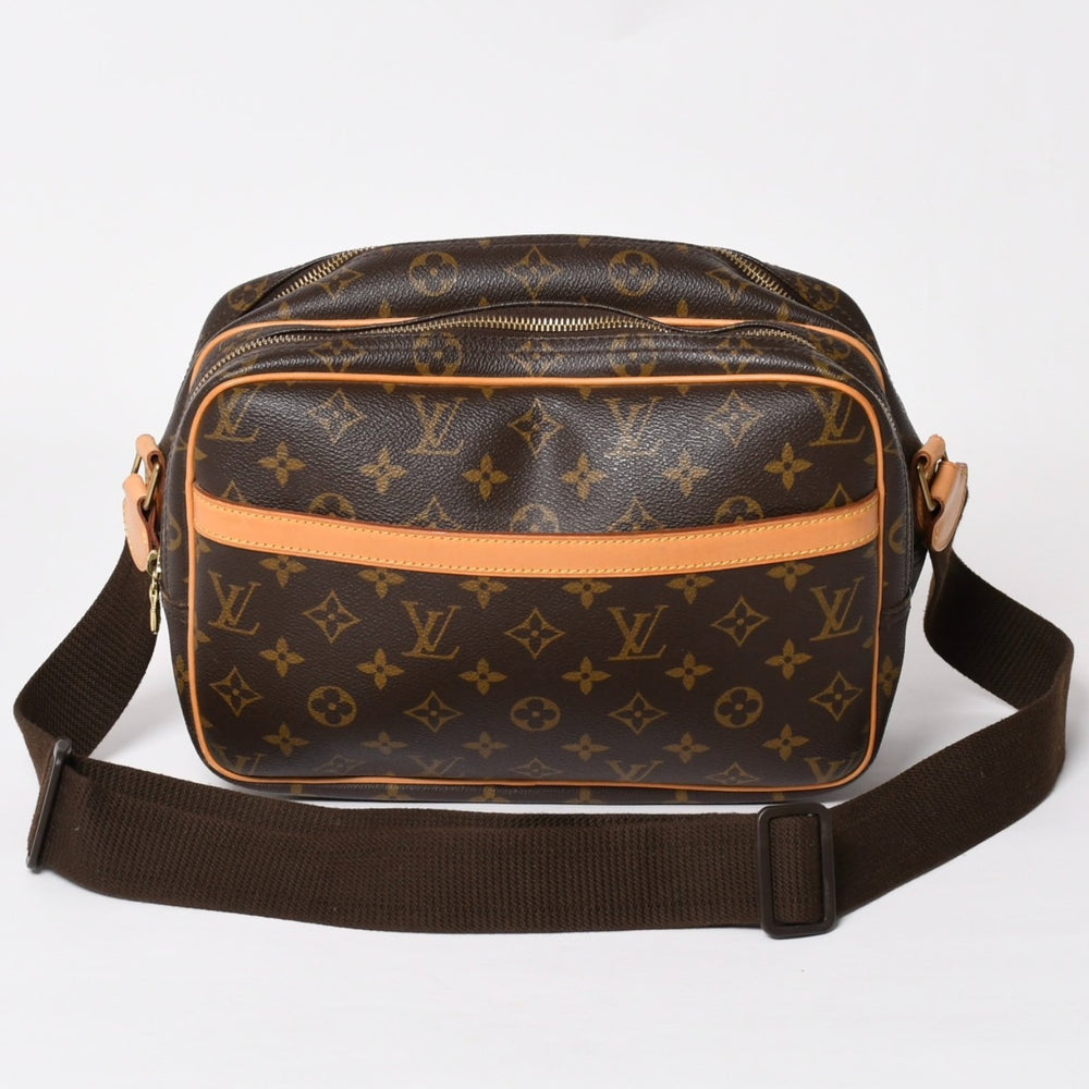 LOUIS VUITTON Shoulder Bag Reporter PM M45254 Monogram Canvas Brown Good Condition Used 4a004182