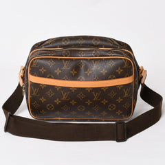 LOUIS VUITTON Shoulder Bag Reporter PM M45254 Monogram Canvas Brown Good Condition Used 4a004182