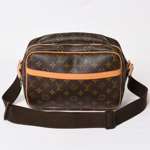 LOUIS VUITTON Shoulder Bag Reporter PM M45254 Monogram Canvas Brown Good Condition Used 4a004182