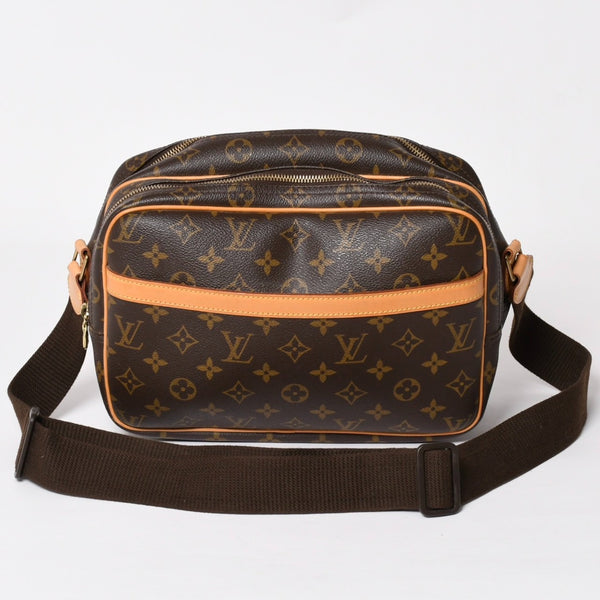 LOUIS VUITTON Shoulder Bag Reporter PM M45254 Monogram Canvas Brown Good Condition Used 4a004182
