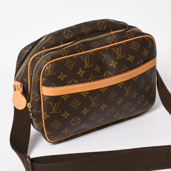 LOUIS VUITTON Shoulder Bag Reporter PM M45254 Monogram Canvas Brown Good Condition Used 4a004182