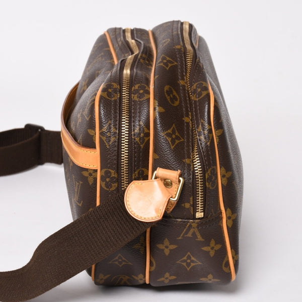 LOUIS VUITTON Shoulder Bag Reporter PM M45254 Monogram Canvas Brown Good Condition Used 4a004182